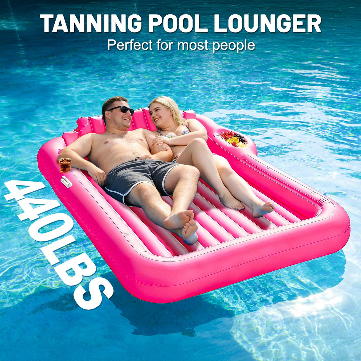 TURNMEON portable and quick to inflate for pool or beach setup.