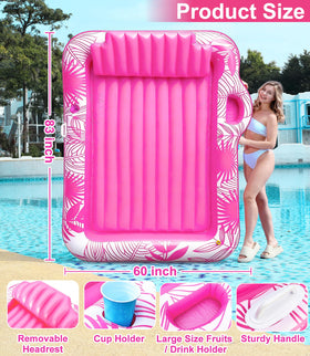 TURNMEON ribbed air cushion base provides a stable, cushioned lounging surface.
