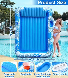 TURNMEON ribbed air cushion base delivers comfortable lounging on water.