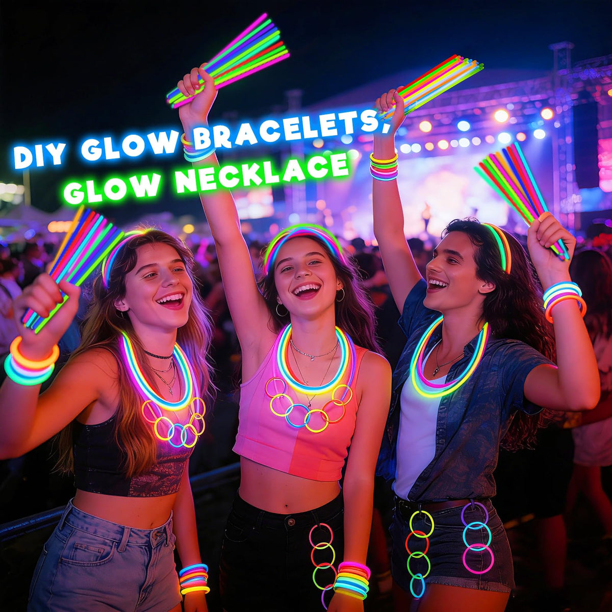 TURNMEON glow sticks are non-toxic and water-resistant for safe use.