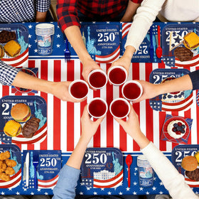 Turnmeon tablecloth 108x54 inches protects surfaces during celebrations.