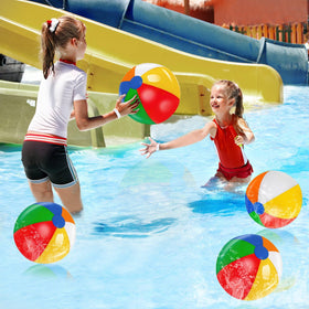 TURNMEON rainbow beach balls add festive decor and safe water play.