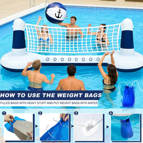 TURNMEON yacht-pattern pool float adds nautical flair to gatherings.