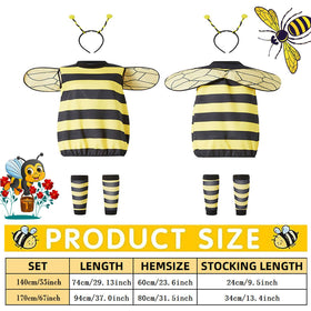 TUSAUW family matching bee costumes support parent-child outfits