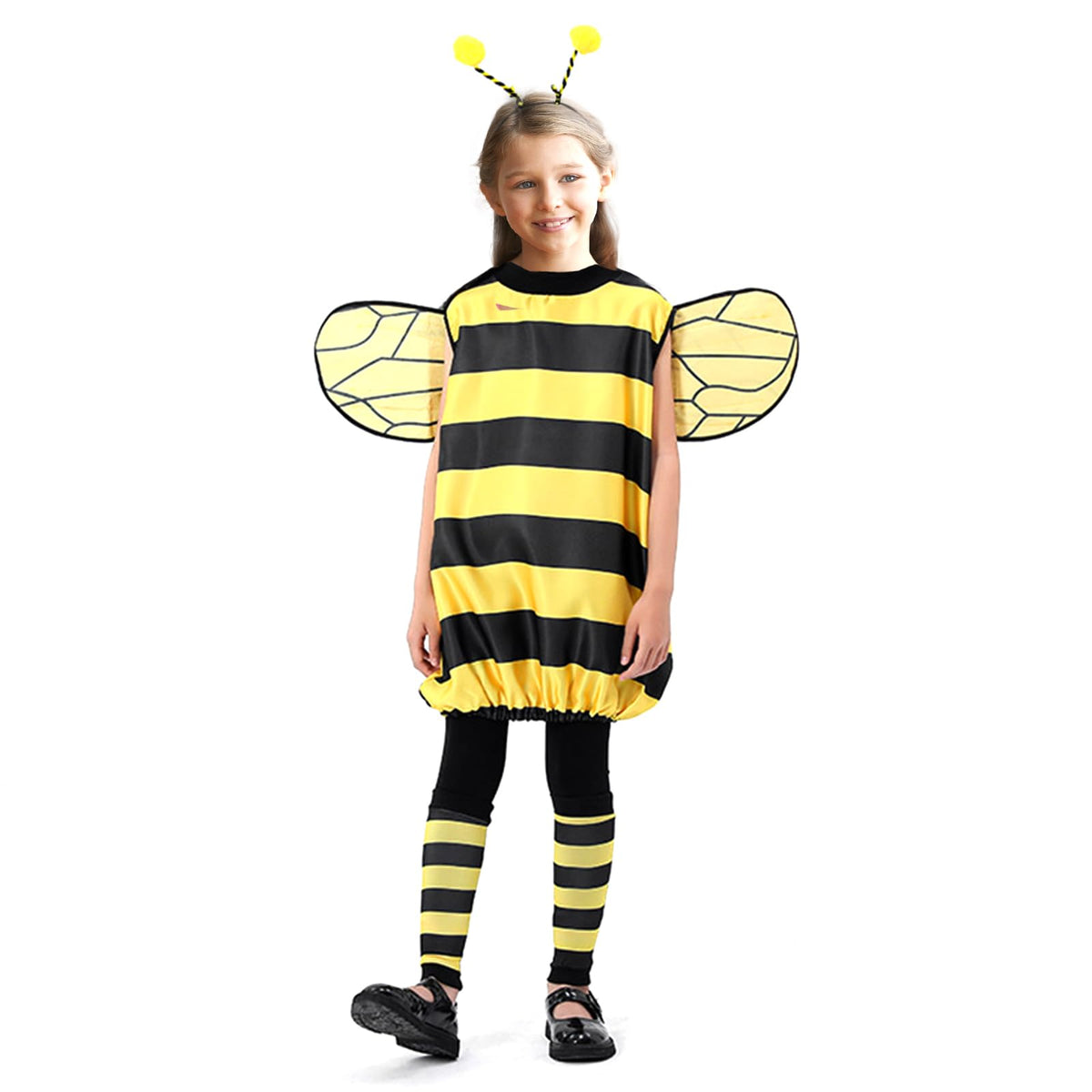 TUSAUW bee costume headband completes a cute Halloween look