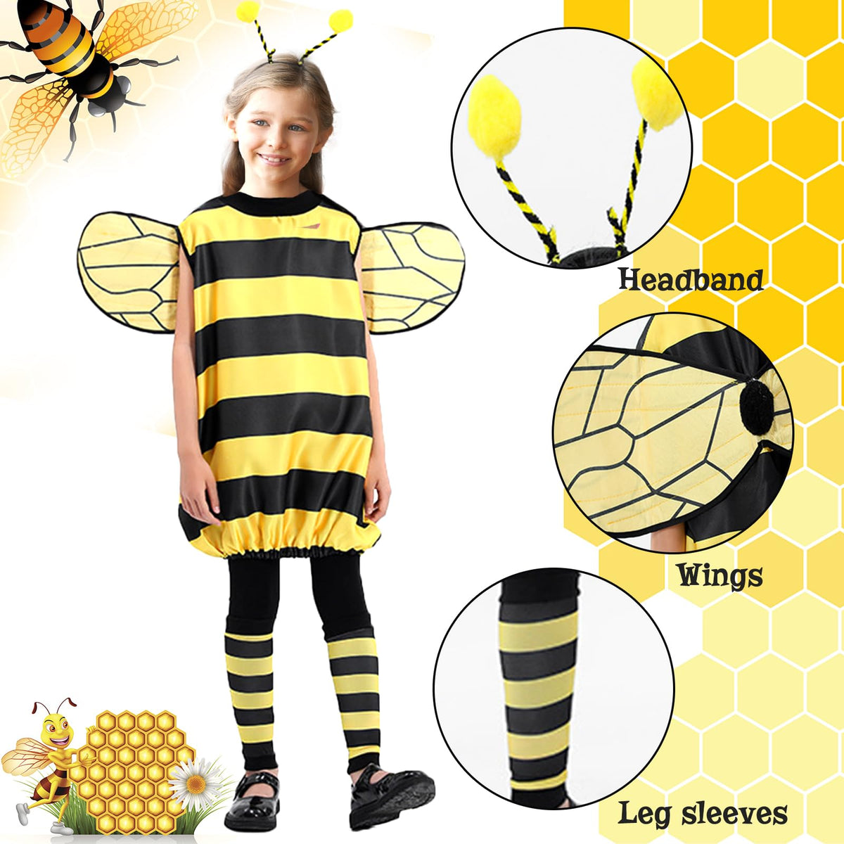 TUSAUW costume with zipper closure speeds dressing and undressing