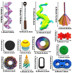 TUTHKOTH 14-in-1 articulated dragon fidget provides tactile movement for stress relief.