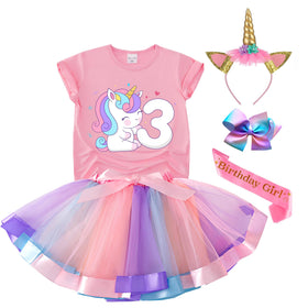 Tutu and Sian unicorn birthday shirt crafted in soft modal for comfortable wear