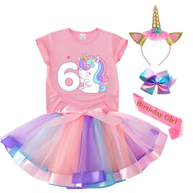 Tutu and Sian unicorn birthday shirt, soft modal fabric for all-day comfort