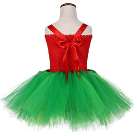 Tutu Dreams monstera leaf decor on dress front enhances Hawaiian vibe