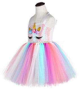 Tutu Dreams rainbow tulle close-up shows fluffy, vibrant layers for photos.