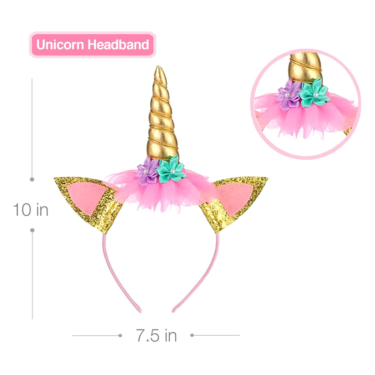 Tutu and Sian hair bow completes the unicorn look.