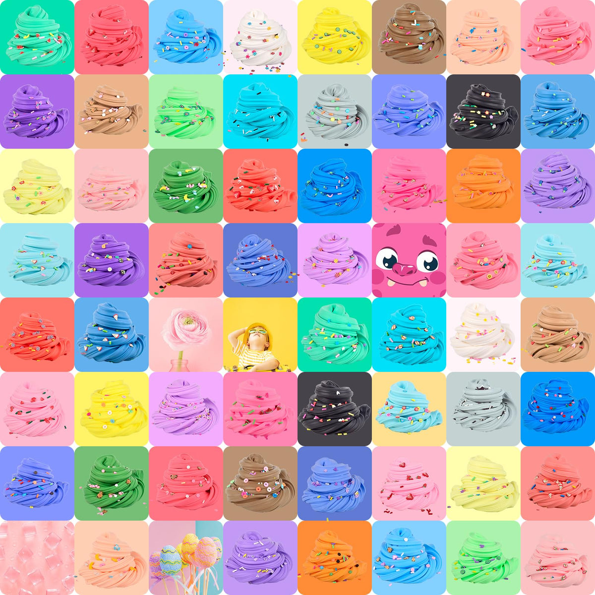 Tuupowana Butter Slime Kit butter slime stickers add cute flair