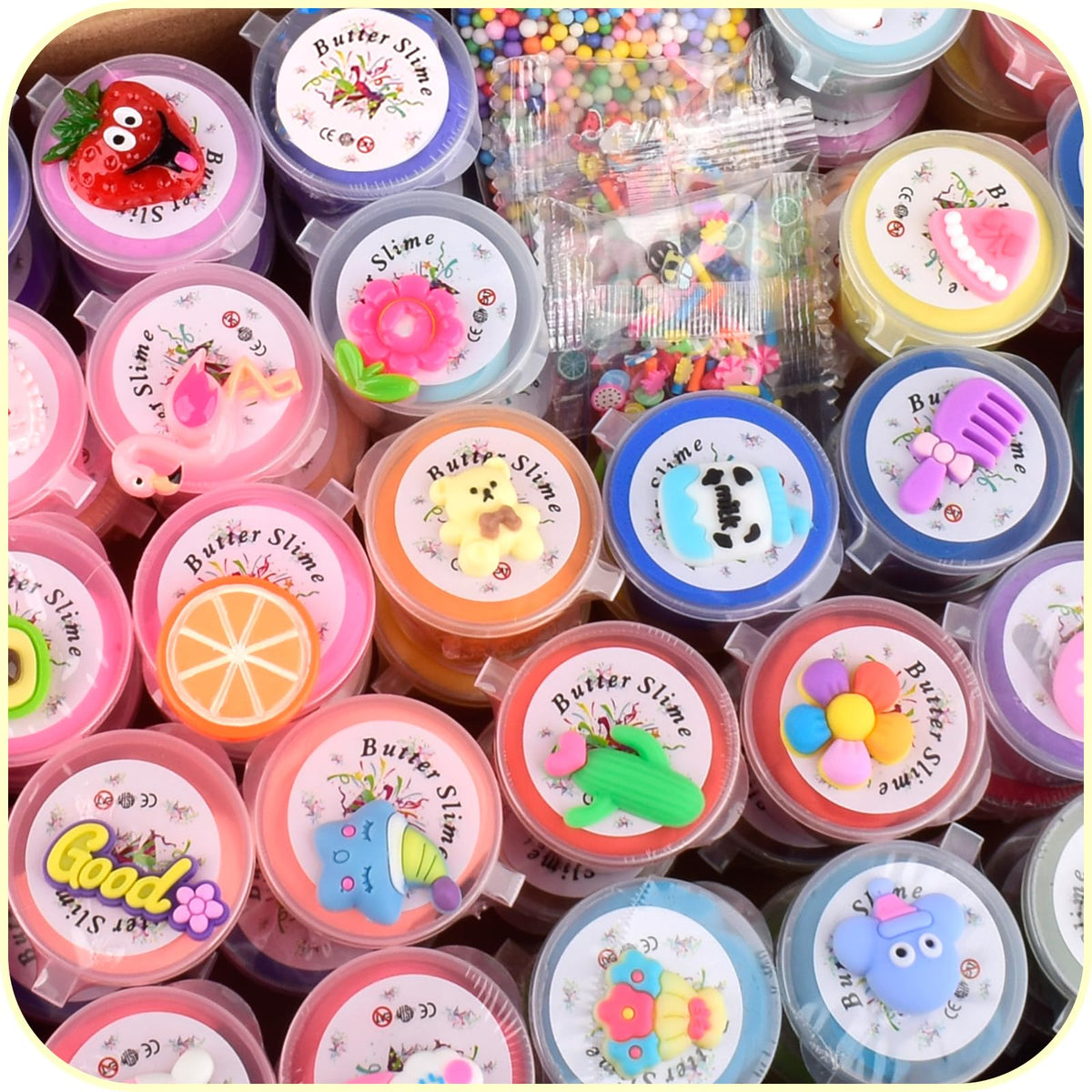 Tuupowana Butter Slime Kit kids-friendly playtime setup