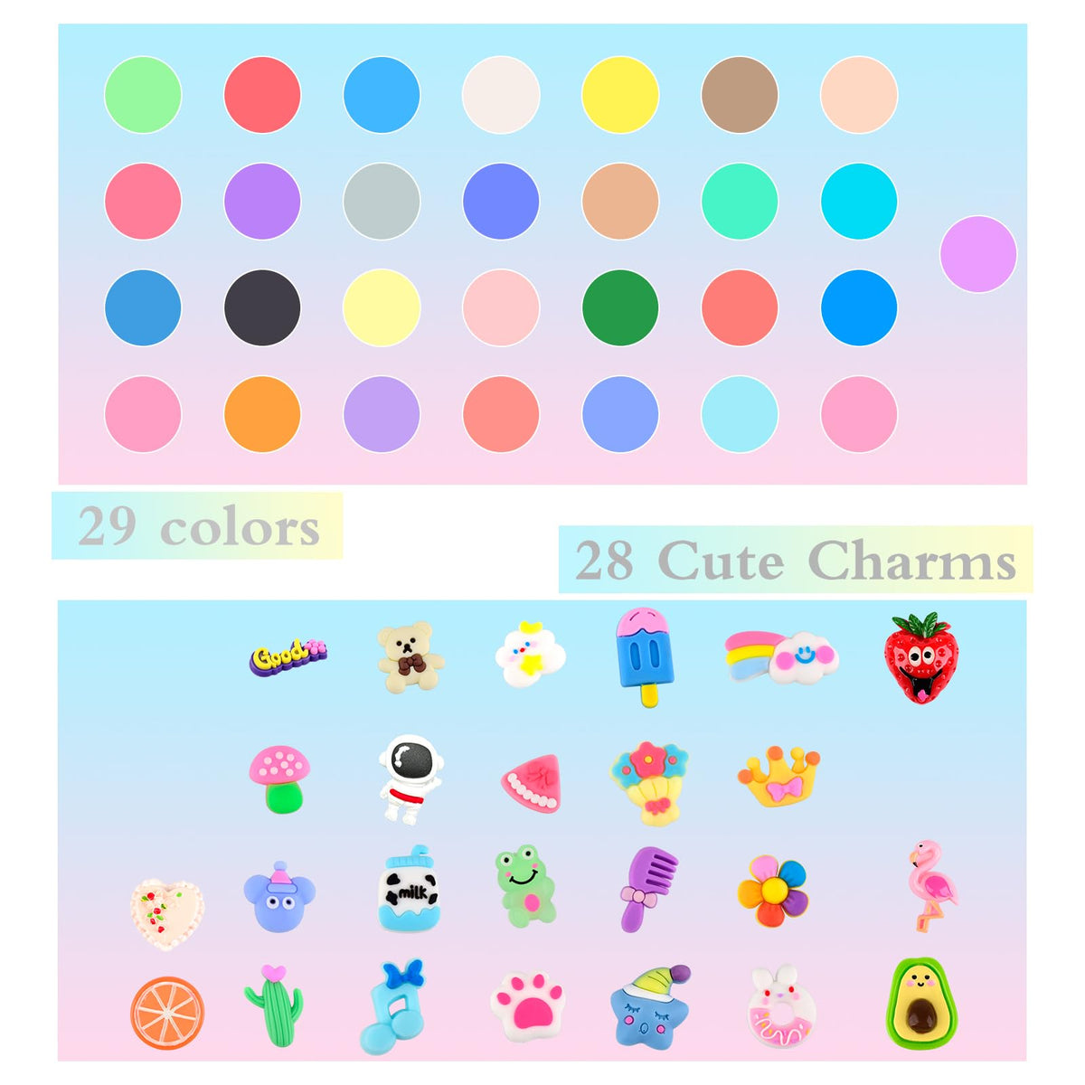 Tuupowana Butter Slime Kit with charms for collaborative slime party