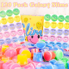Tuupowana Galaxy slime colors: six vibrant hues for creative play.