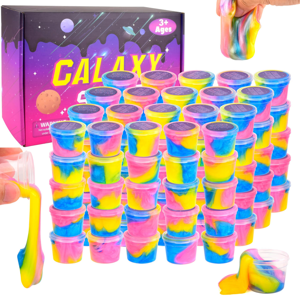 tuupowana galaxy slime kit 102 pack, vibrant hands-on fun for kids.