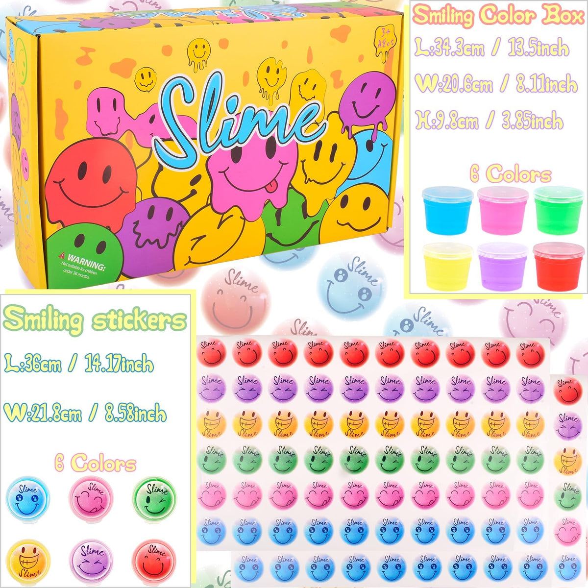 Tuupowana non-sticky slime collection stays tidy during playtime.
