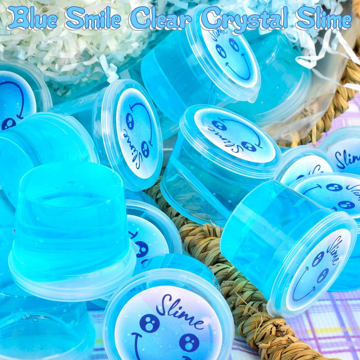 Tuupowana smiling-face crystal slime adds fun textures for kids.