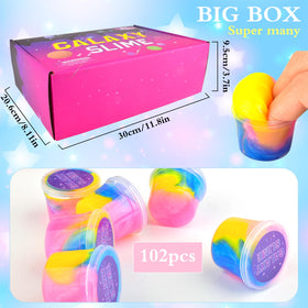 tuupowana stretchy galaxy slime, easy to shape and mold.