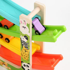 TUYFKDS Montessori car toy set supports independent play and focused exploration.