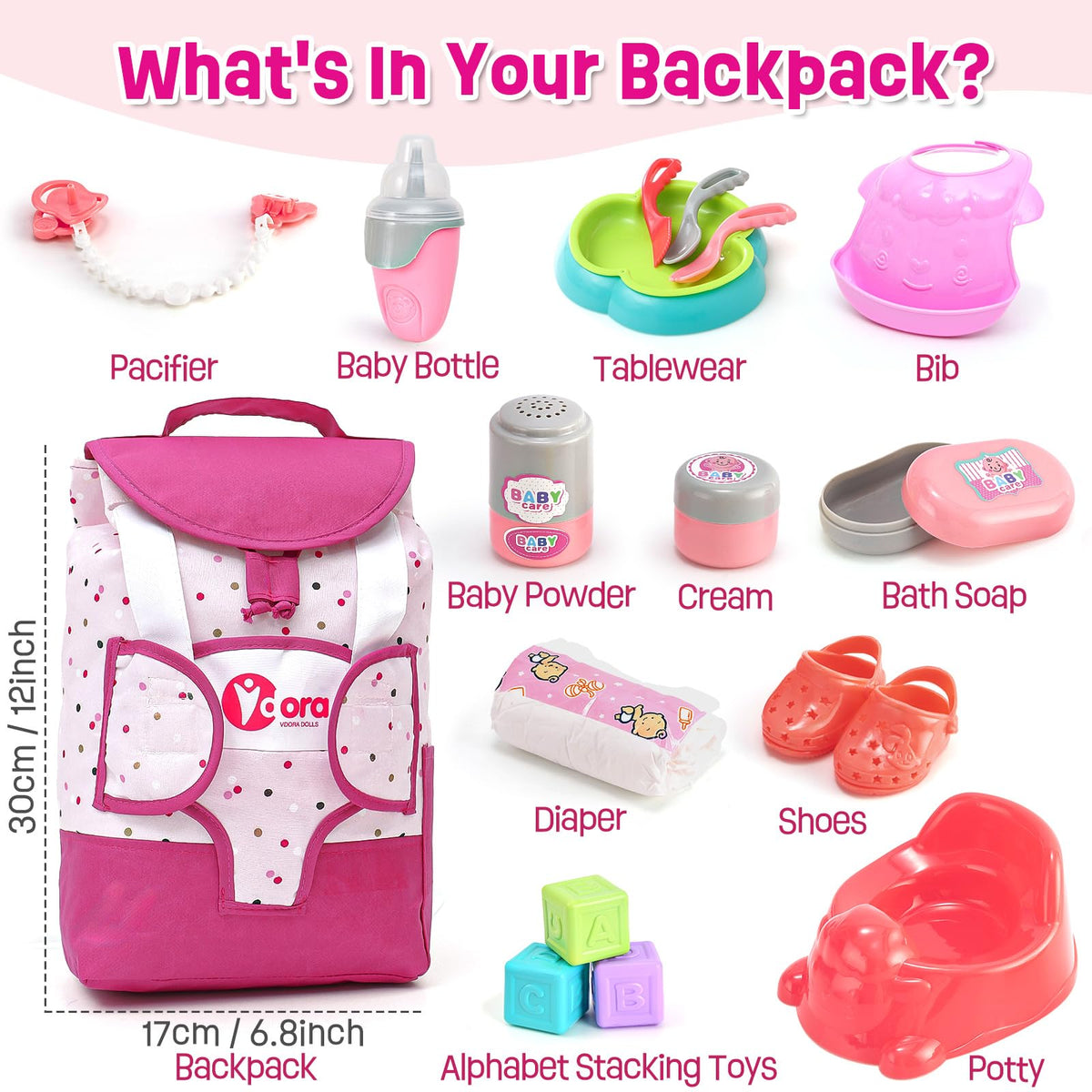 TUZT doll potty accessory for realistic diapering play