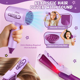 TUZT Curling Iron with Stand enables easy styling and safe setup.