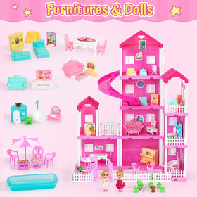 TUZT doll house living room furniture highlights cozy scenes for family pretend play.