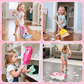 TUZT Animal-themed cleaning tools spark playful role-play.