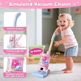 TUZT Mop and broom set with animal designs for imaginative chores.