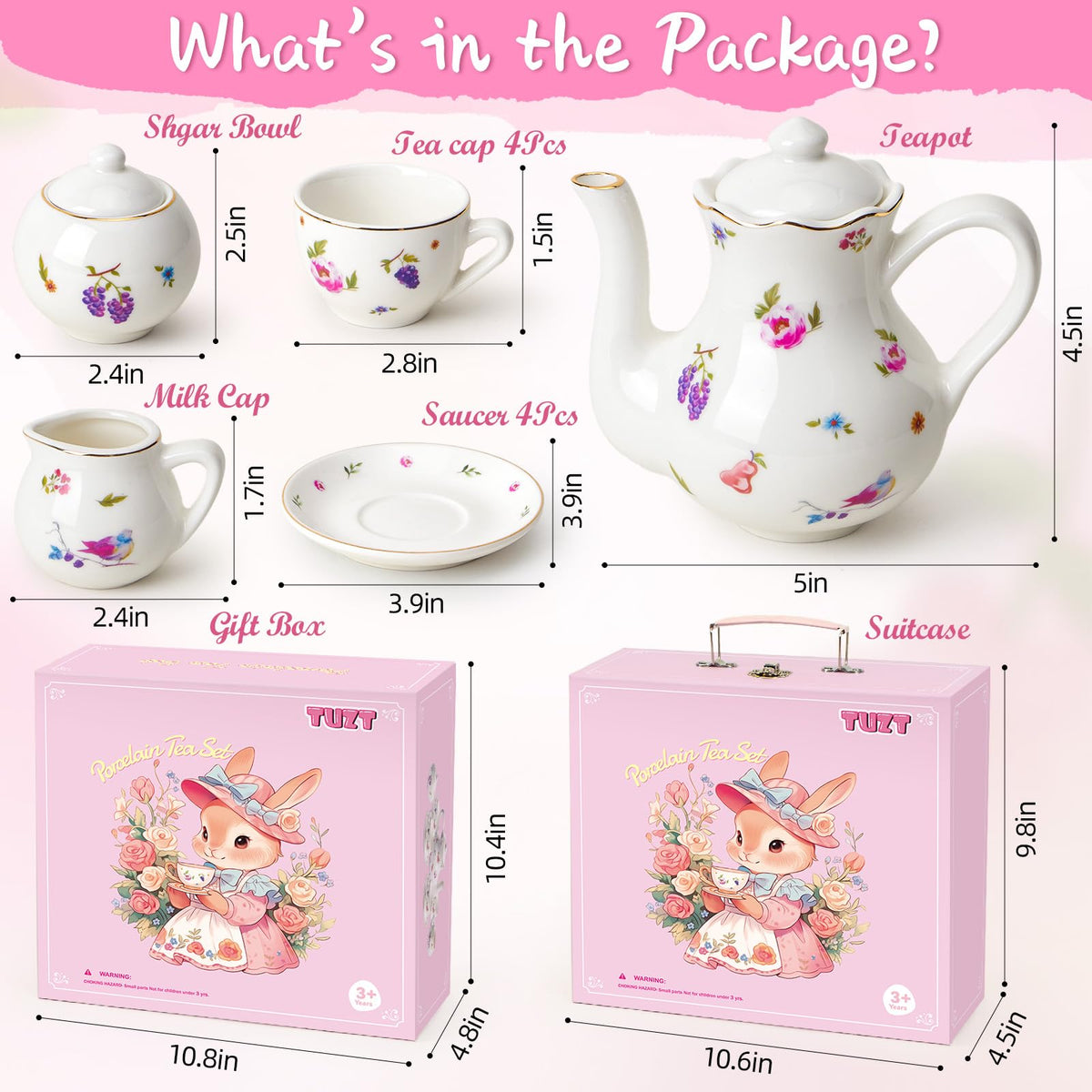 TUZT Tea Party set ideal for indoor or outdoor picnics and parties
