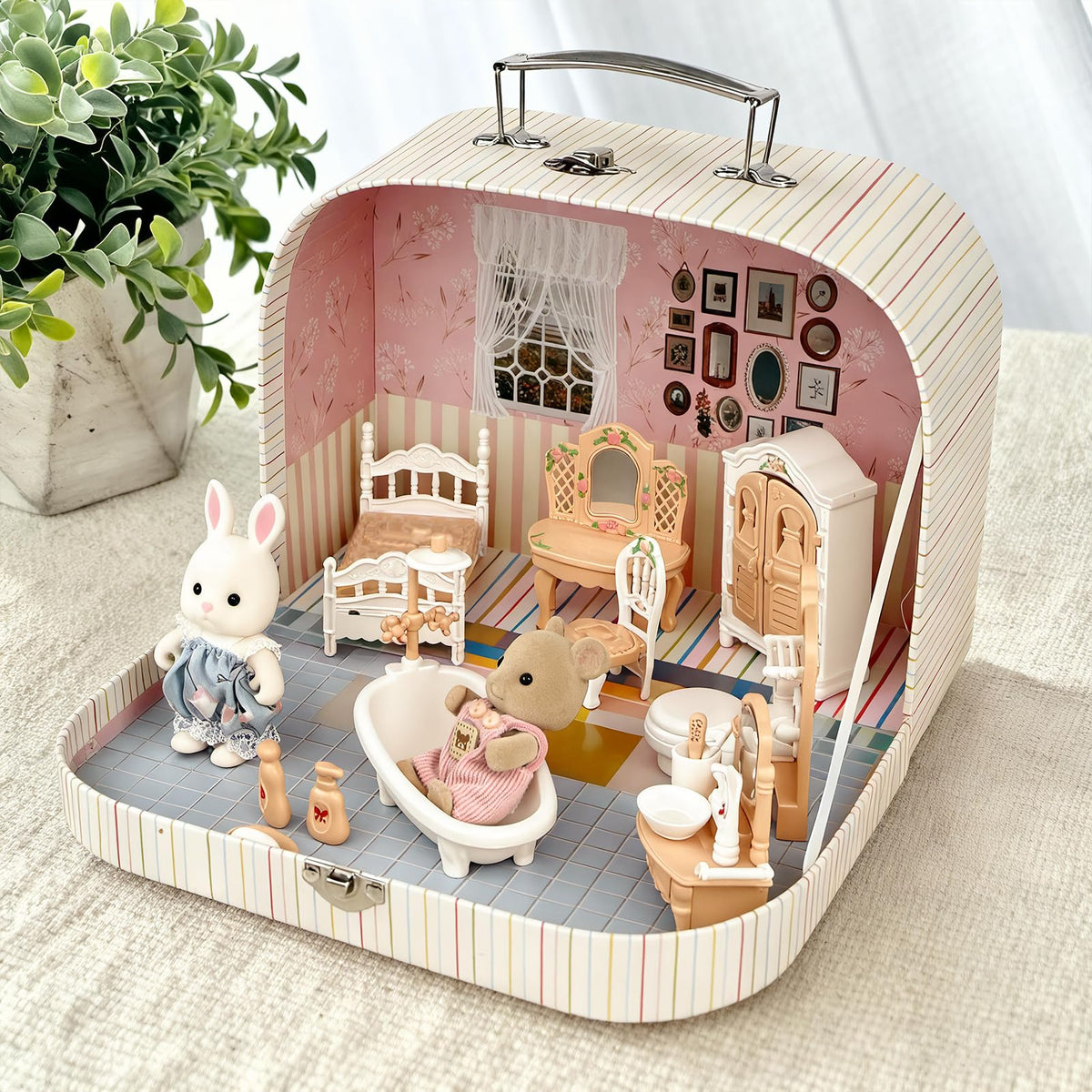 TUZT two animal dolls for storytelling and collaborative play