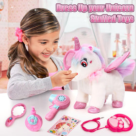 TUZT unicorn headband, tutu, and rainbow wings create magical dress-up moments.