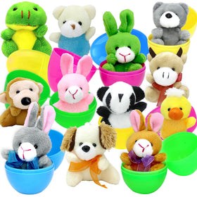 Tuzuaol Easter eggs filled with plush animals for a playful egg hunt