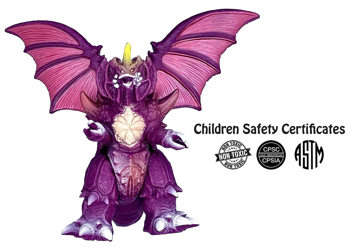 TwCare Destoroyah soft vinyl texture close-up highlighting durable, kid-friendly feel.