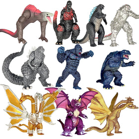 TwCare dinosaur-vs-kong 10-pack figures for display and play