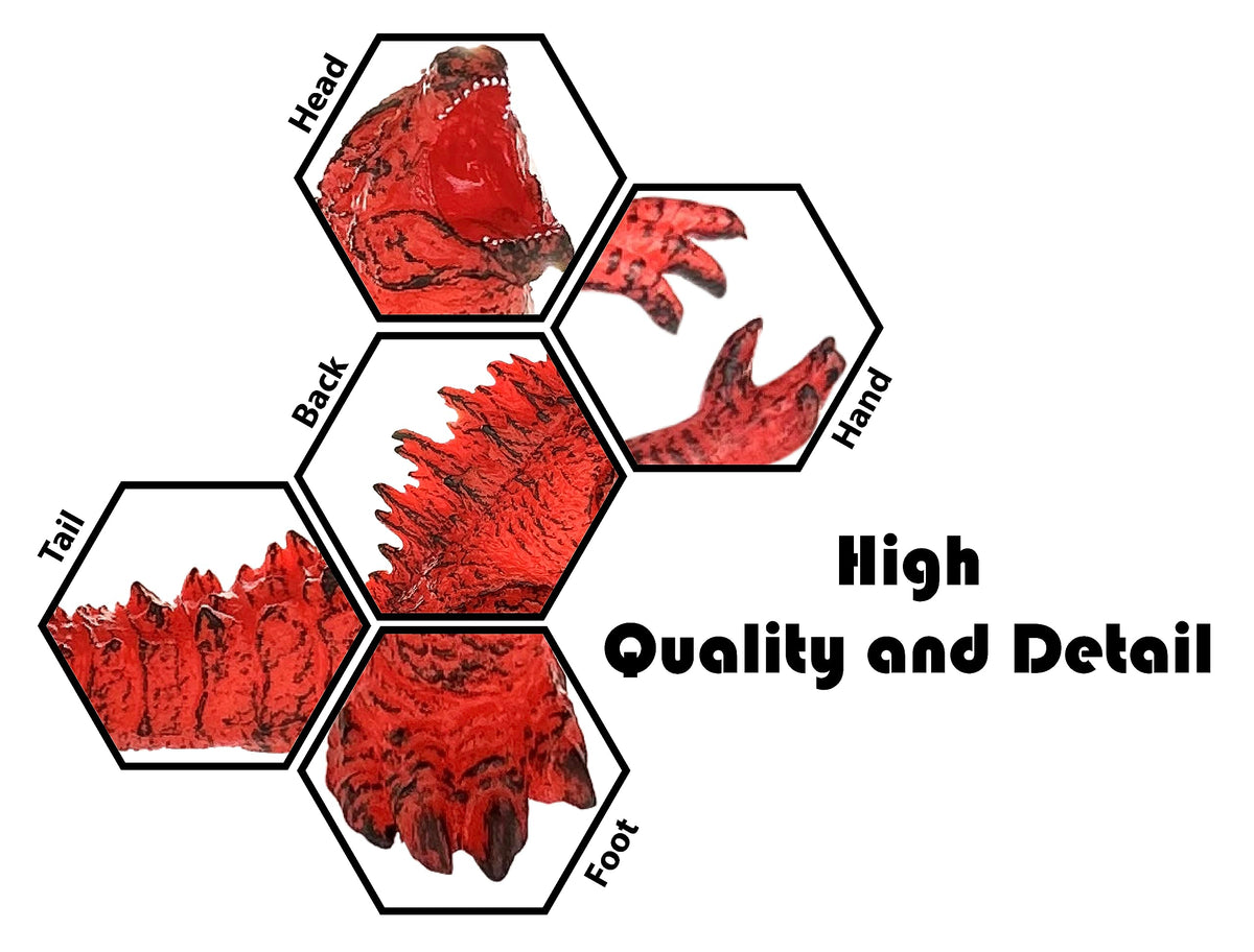 TwCare Fire Godzilla vs Kong detailed head close-up with authentic movie look