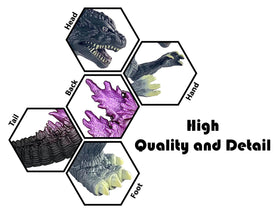 TwCare Godzilla figure posed tall at 5.5 inches for display shelves