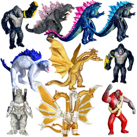 TwCare Godzilla x Kong set figures for display and cake toppers.