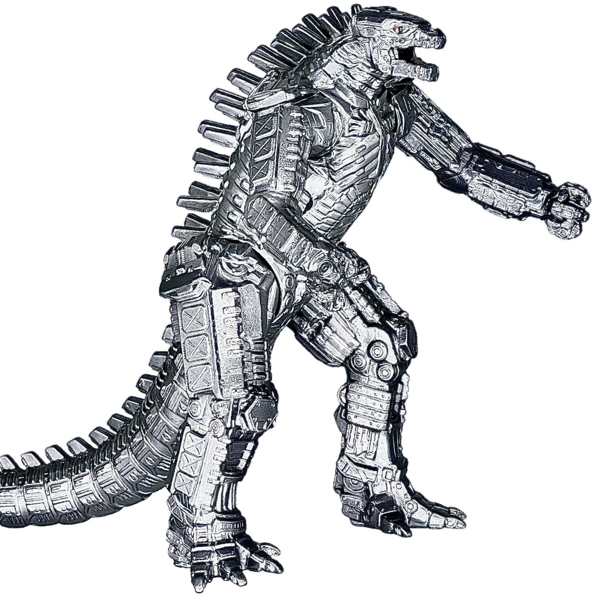 TwCare MechaGodzilla vs Kong toy, front view with movable joints for dynamic posing.