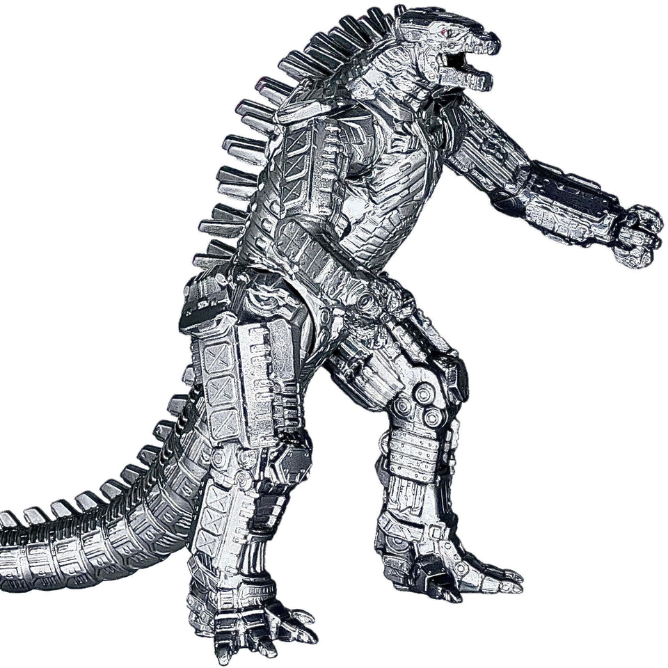 TwCare MechaGodzilla vs Kong toy, front view with movable joints for dynamic posing.