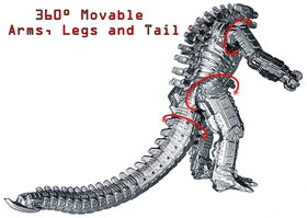 TwCare MechaGodzilla vs Kong toy, travel-ready packaging supports on-the-go display.