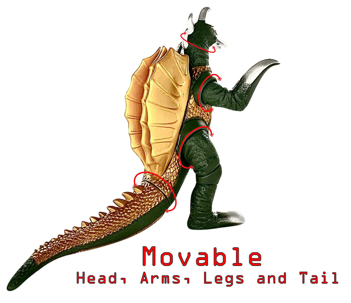 TwCare SpaceGodzilla disosaur in travel bag for easy transport.