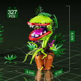 Tweandar Audrey II bonsai base with extended tentacles creates vibrant home décor statement.