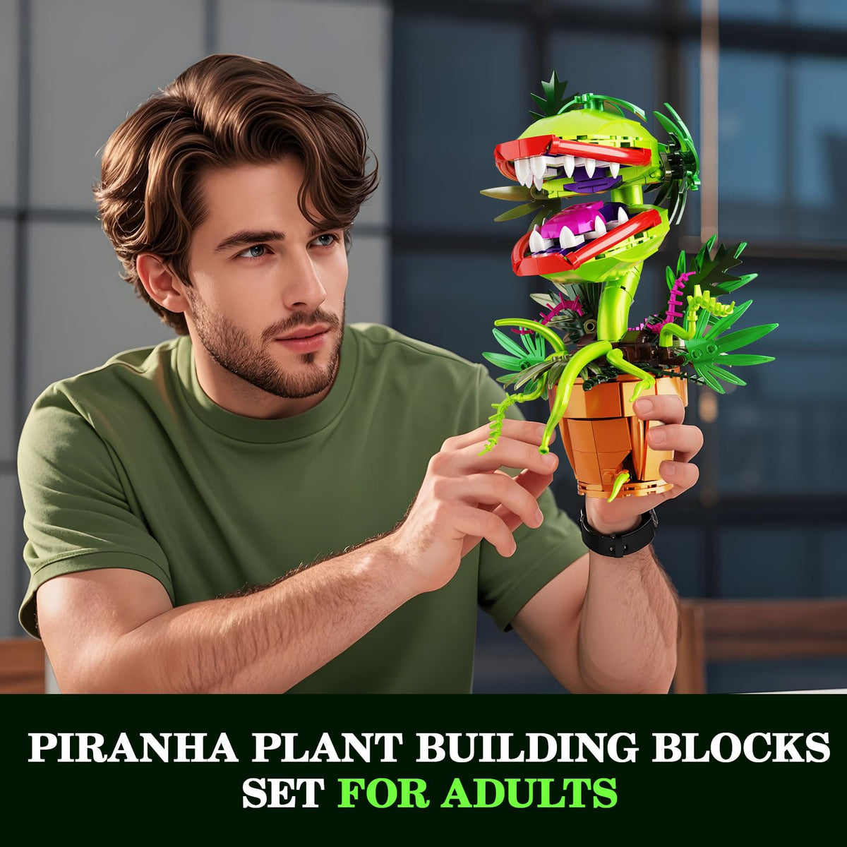 Tweandar Audrey II Halloween decoration inspires seasonal ambiance for adults and collectors.