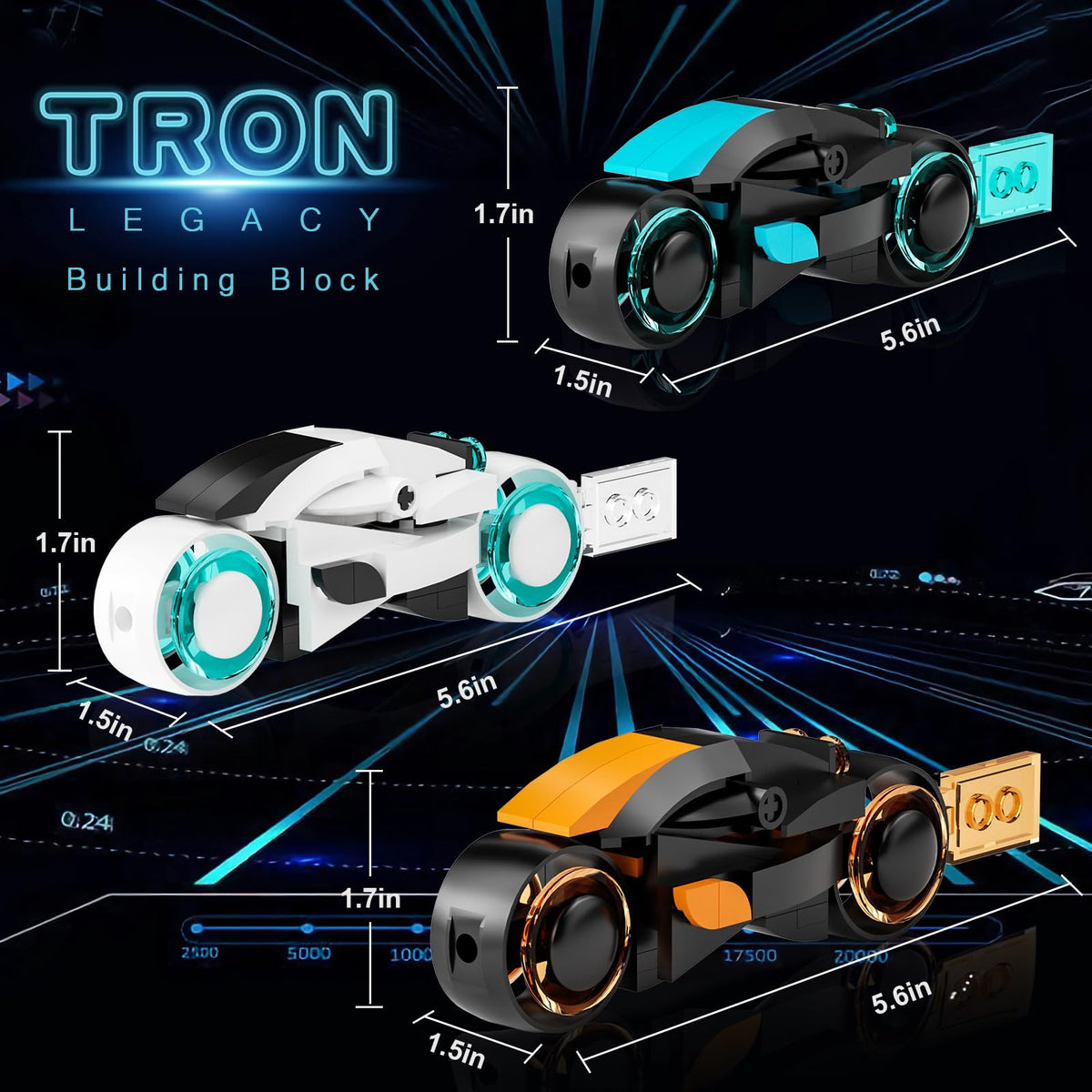 Tweandar TRON Legacy Building Set side detail for immersive storytelling.