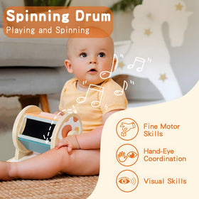 Twefex baby mirror inside the toy boosts self awareness during playtime.