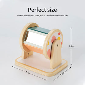 Twefex Montessori drum inner bell creates gentle sound cues for auditory interest.