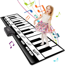 TWFRIC 6ft piano mat showing 24 keys for interactive learning and playful music