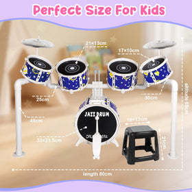TWFRIC drum sticks with foam caps provide gentle touch for curious toddlers